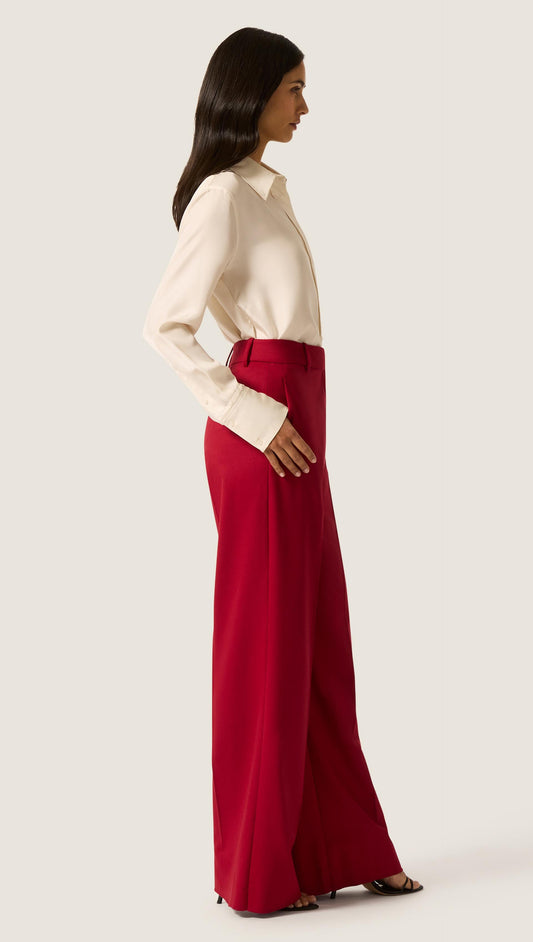 Soho Trouser in Seasonless Wool | Bordeaux