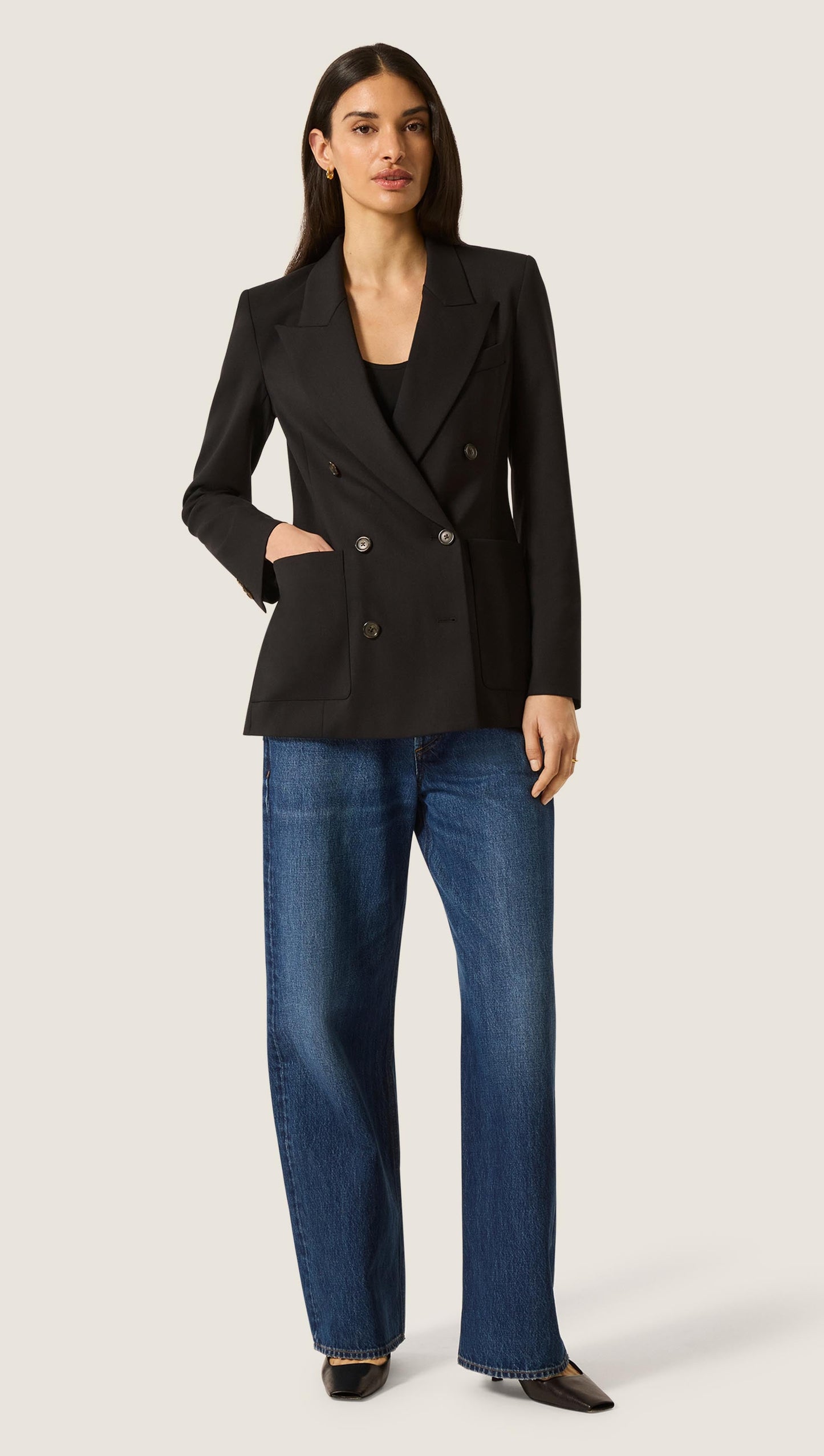Chelsea Blazer in Seasonless Wool | Black