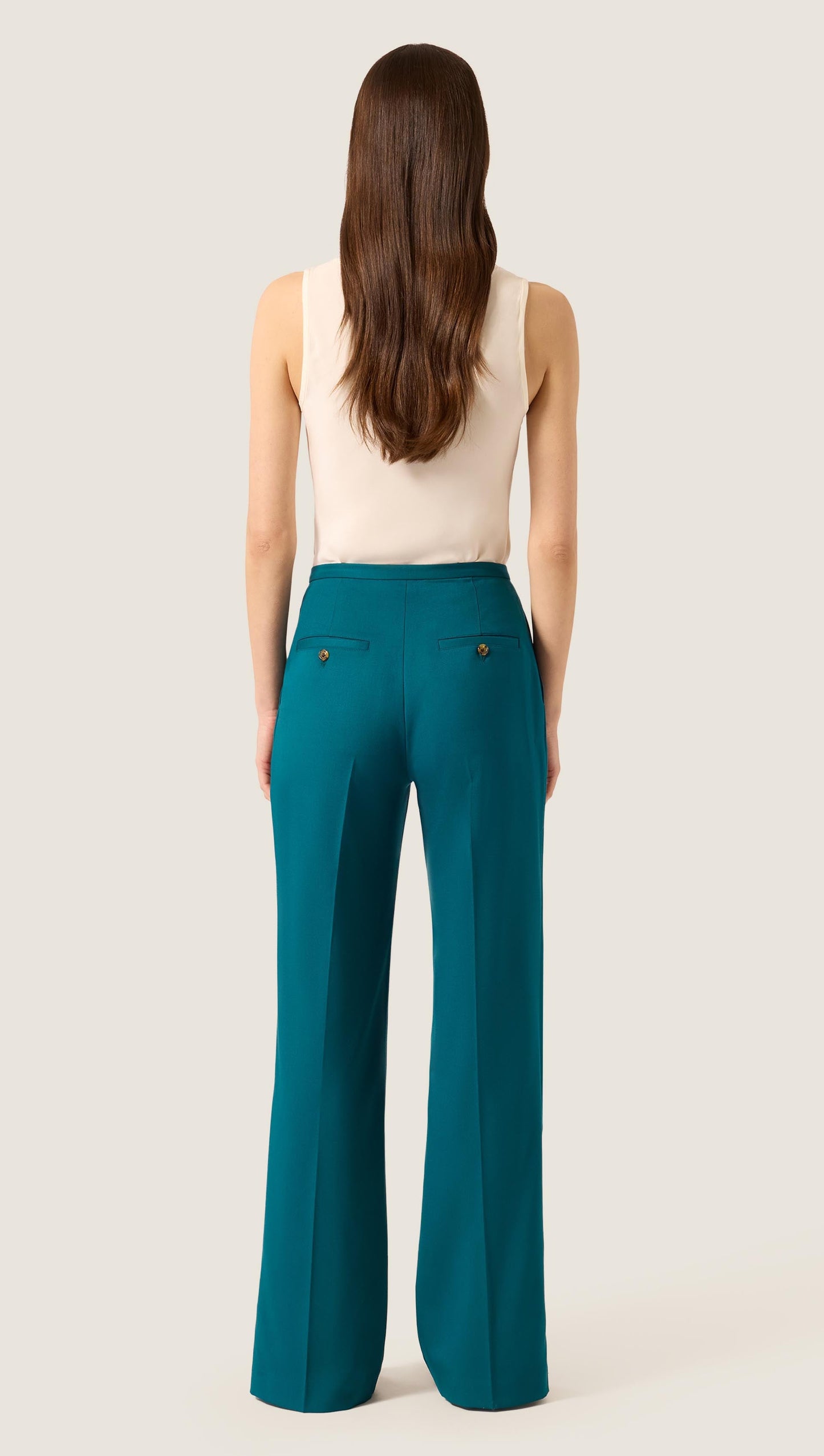 Prince Trouser in Seasonless Wool | Deep Teal
